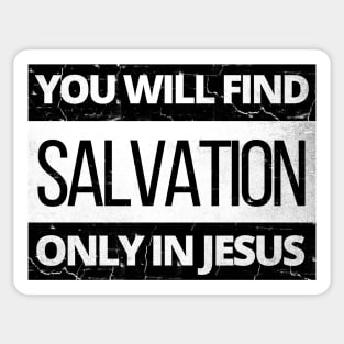 You will find salvation only in Jesus, parental advisory look alike Sticker